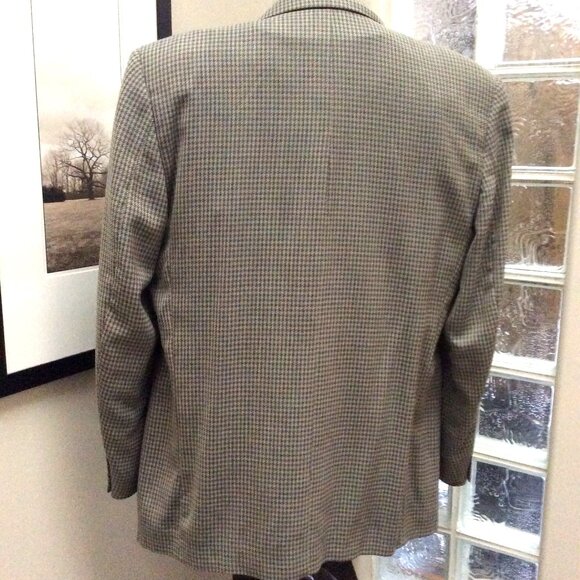 TESSUTO ITALIANO Pure Virgin Wool Blazer Sports Coat Suit Jacket 46L - Picture 5 of 8